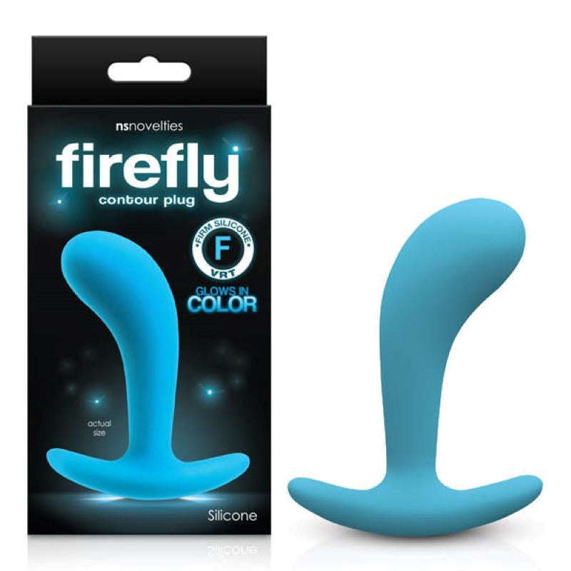 NS Novelties Firefly Contour Plug Medium with Glow in the Dark Feature - - Butt Plugs