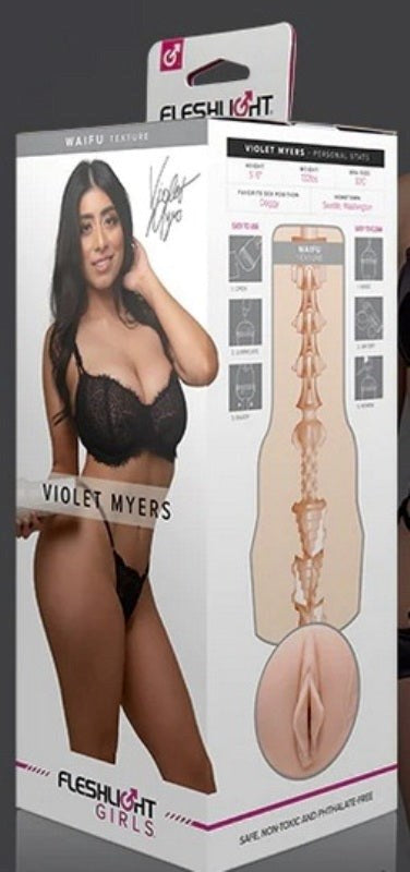 Fleshlight Girl Violet Myers Waifu Discreet Packaging - - Fleshlight Male Masturbators