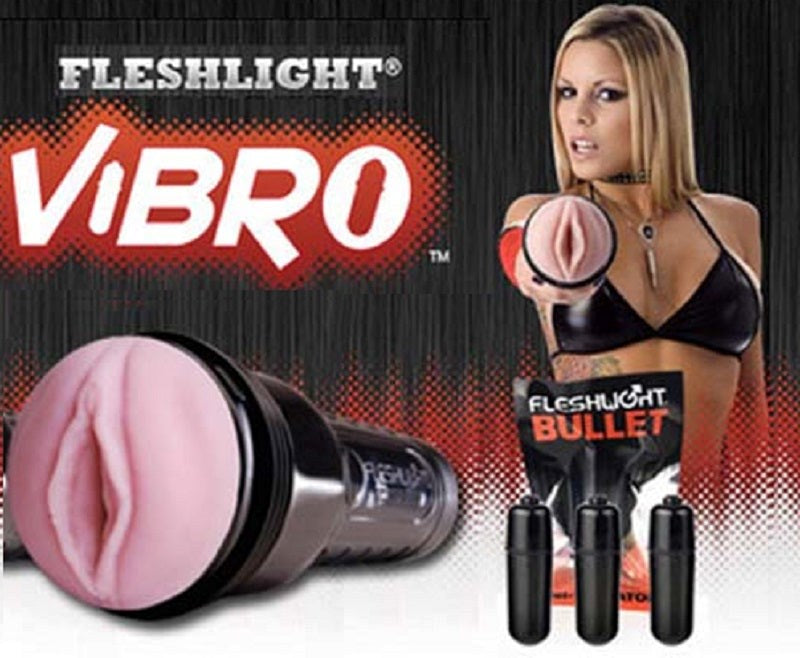 Fleshlight Vibro Pink Lady Touch Get Harder Now - - Masturbators and Strokers
