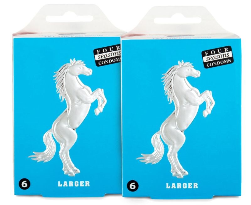 Four Seasons Larger Fitting Condoms Enhance Your Size - - Condoms