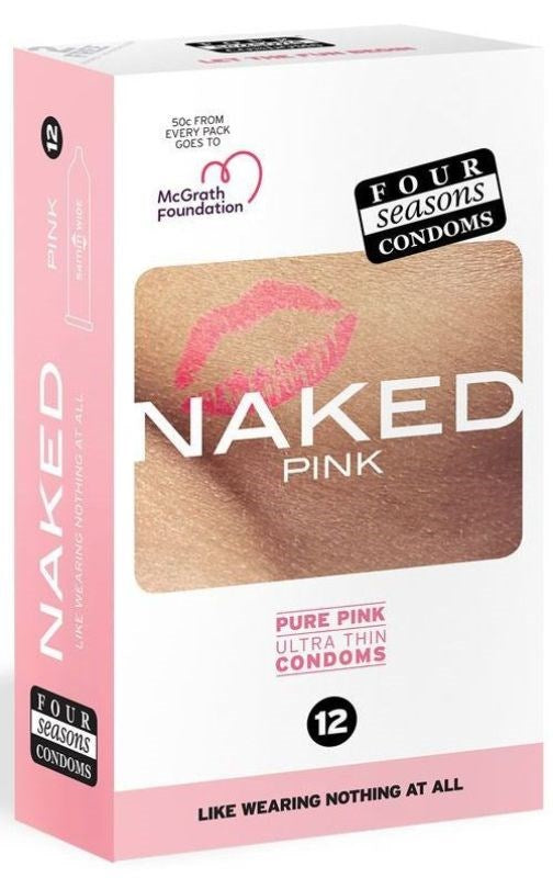 Four Seasons Naked Pink 12 pack Last Longer Rings - - Condoms