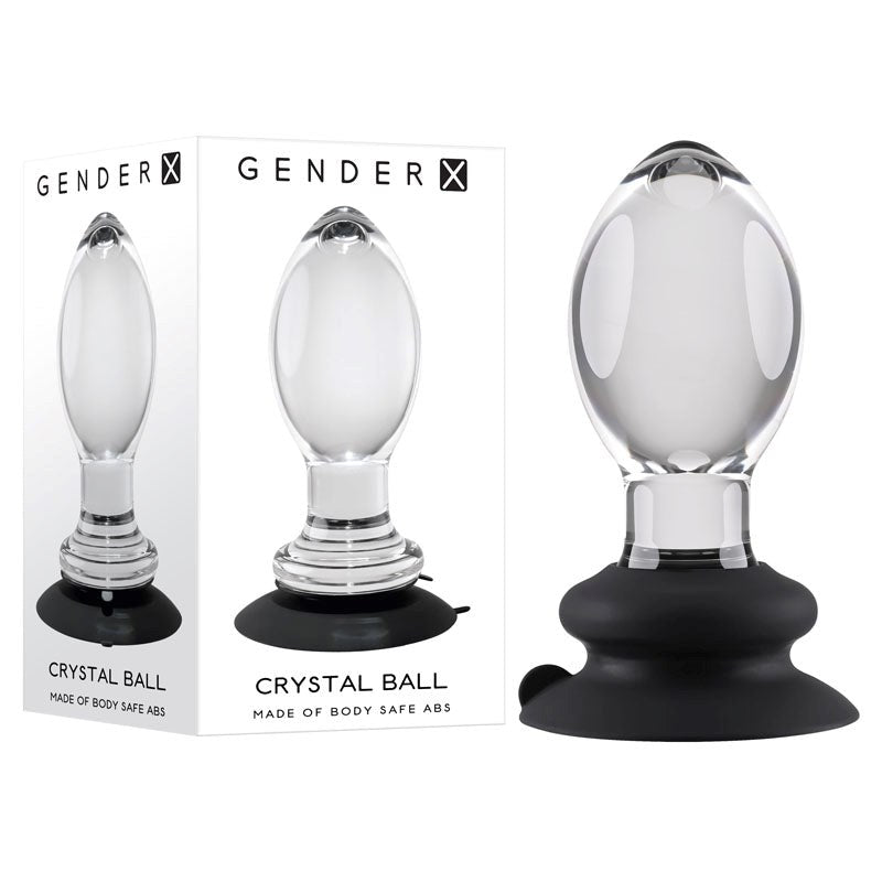 Gender X Crystal Ball - Sophisticated Hands-Free Glass Pleasure - - Butt Plugs