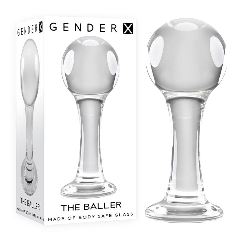 Gender X THE BALLER - Slick, Stylish Glass Pleasure - - Butt Plugs