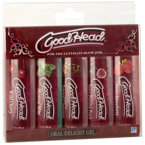 Good Head: Oral Delight Adult Lubricant - 5 Pack - - Delay and Excite Sprays