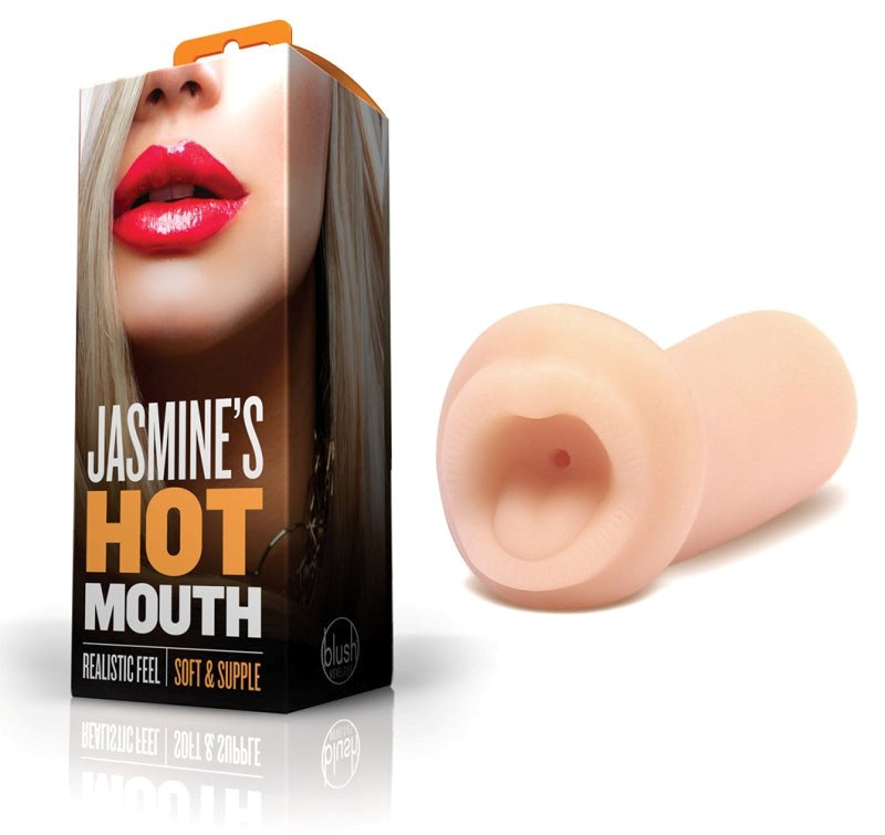 Jasmine's Hot Mouth Push And Play CRings - - Masturbators and Strokers