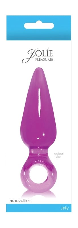 NS Novelties Jolie Pleasures Plug Medium Plum Butt Plug with Flared Base - - Butt Plugs