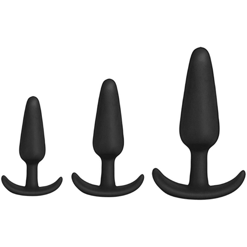 Kink Anal Essentials 3 Piece Silicone Trainer Set - - Butt Plugs