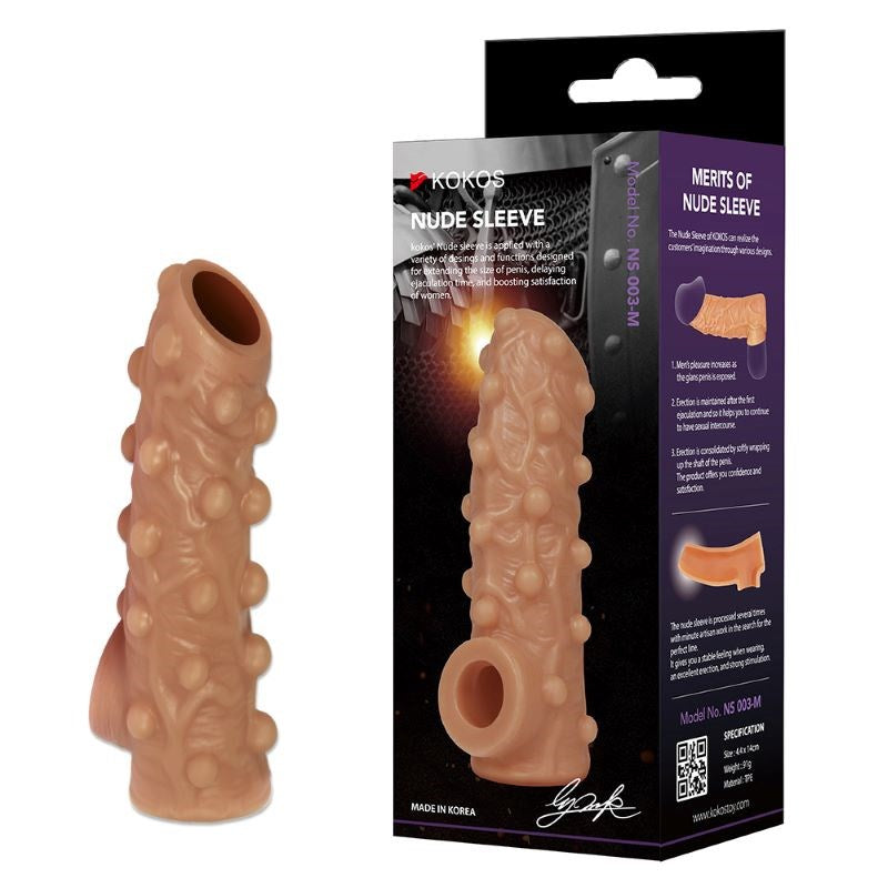 Kokos Nude Realistic Cock Sleeve 3 Medium - - Pumps, Extenders and Sleeves
