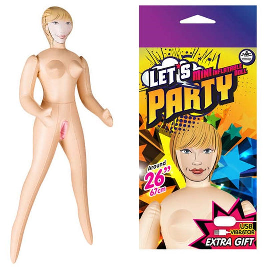 Let's Party Mini Vibrating Doll Jenny Be Long and Stay Hard. - - Love Dolls