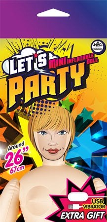 Let's Party Mini Vibrating Doll Jenny Be Long and Stay Hard. - - Love Dolls