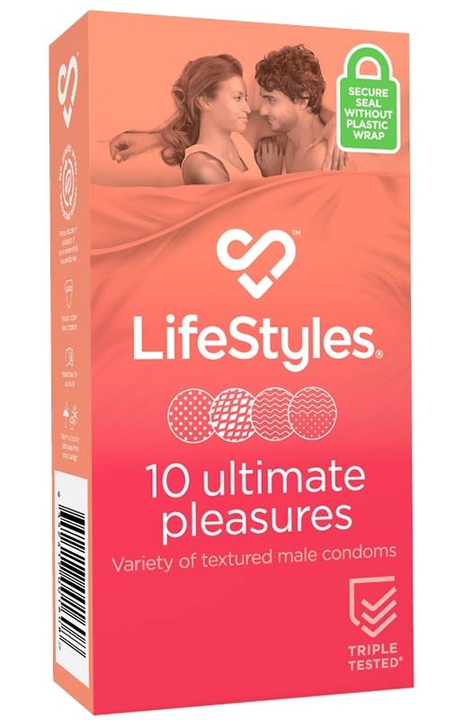 Lifestyles Ultimate Pleasures Condoms Best Adult Shop - - Condoms