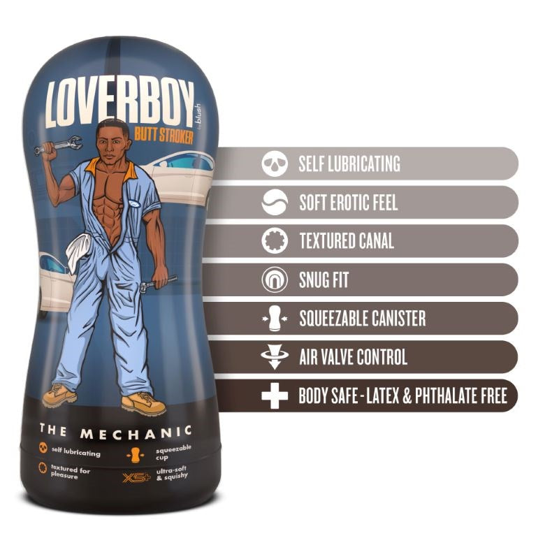 Loverboy The Mechanic - Brown Stroker For Edging Control - - Masturbators and Strokers