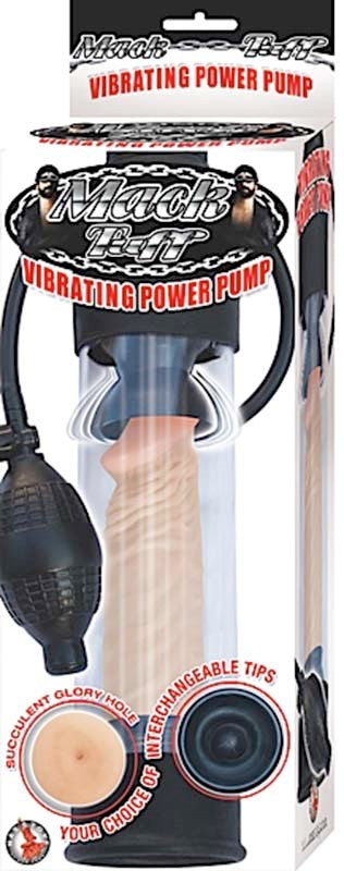 Mack Tuff Vibrating Power Penis Pump Black - - Pumps, Extenders and Sleeves
