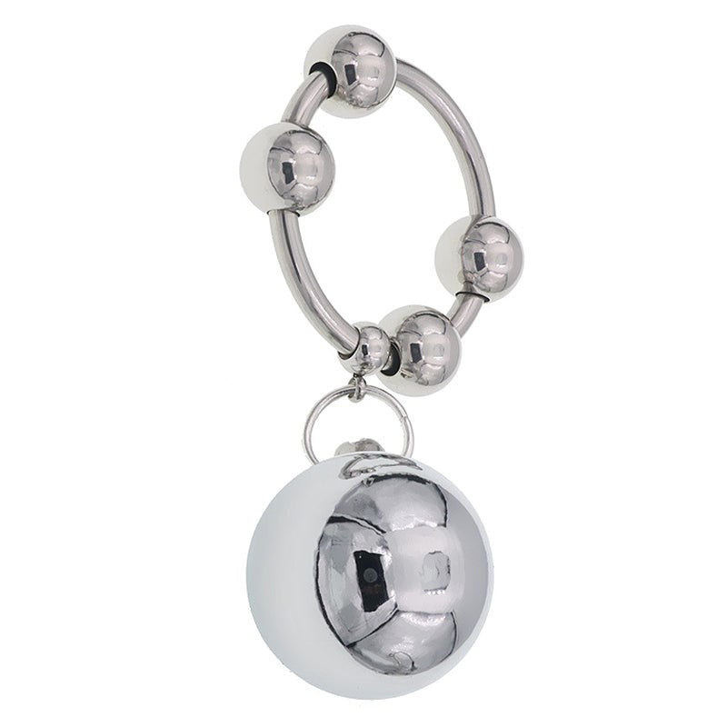 Metal Testicle Weight Hanger - 1 Ball Sex Performance Ring - - Cock Rings
