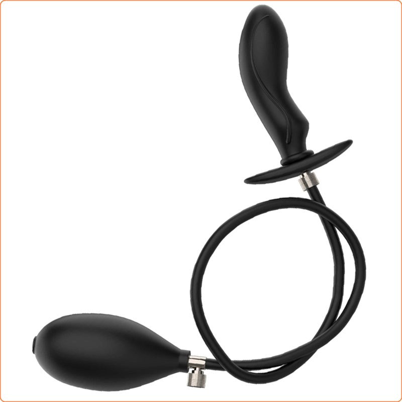 BDStyle Moon Hook Inflated Dildo Butt Plug with Inflation Control - - Butt Plugs