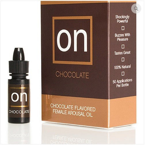Sensuva On Chocolate Natural Arousal Gel with Rich Chocolate Flavor - - Delay and Excite Sprays