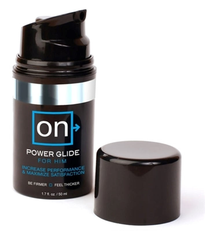 ON Power Glide for Him Premium Cock Gear - - Delay and Excite Sprays