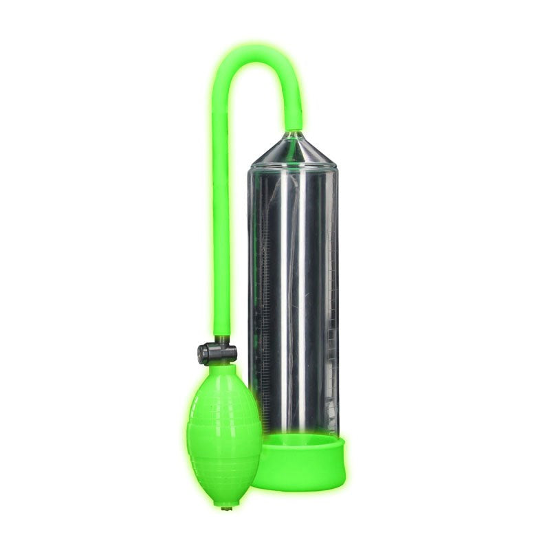 OUCH! Glow in Dark Classic Penis Pump - - Pumps, Extenders and Sleeves