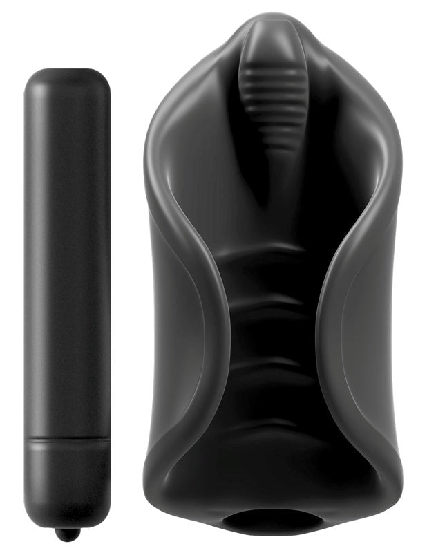 PDX Elite Vibrating Silicone Male Stimulator - - Masturbators and Strokers