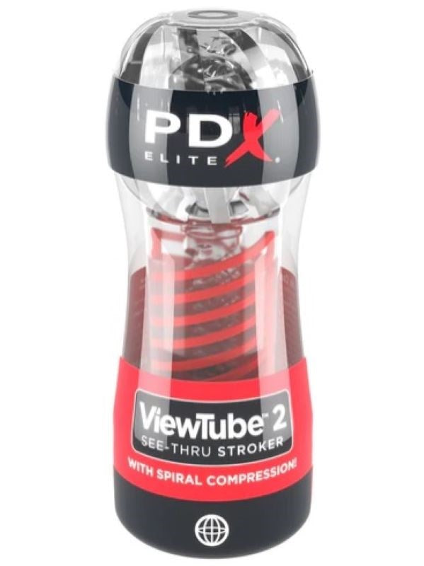 PDX Elite Viewtube 2 See-Thru Male Stroker - - Masturbators and Strokers