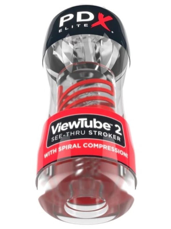 PDX Elite Viewtube 2 See-Thru Male Stroker - - Masturbators and Strokers