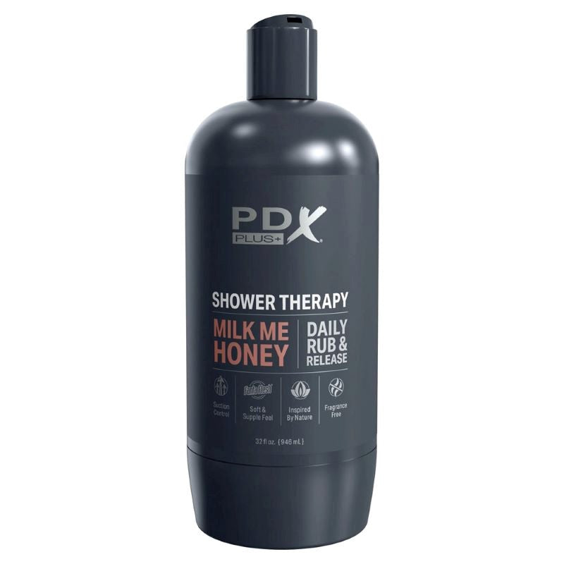 PDX Plus Shower Therapy Milk Me Honey Realistic Masturbator - - Realistic Butts And Vaginas