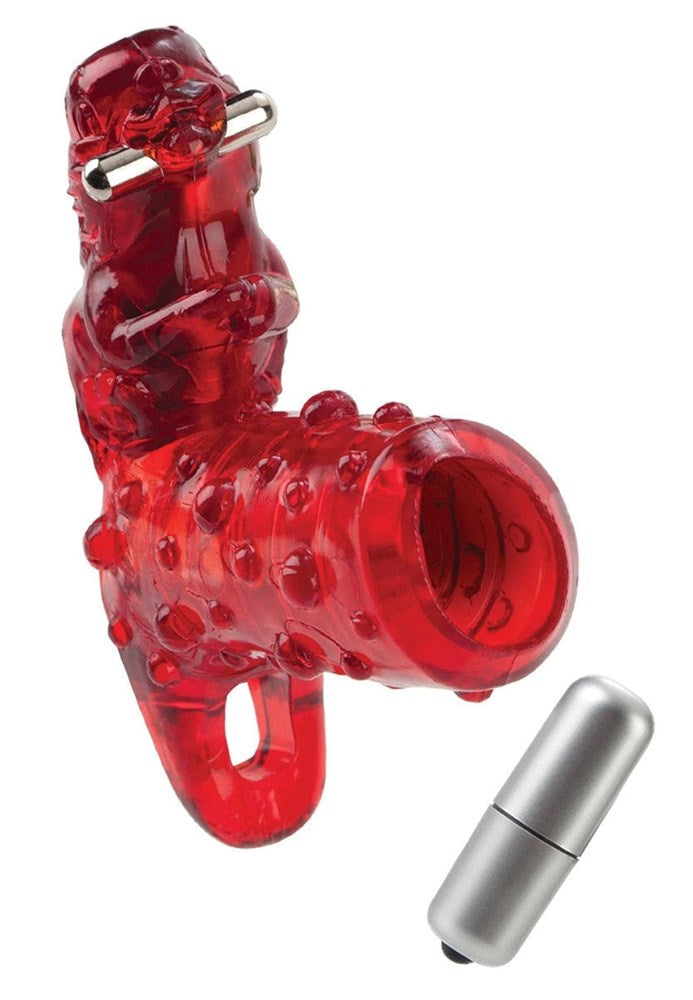 CalExotics Pierced Rocker Vibrating Cock Ring - - Cock Rings