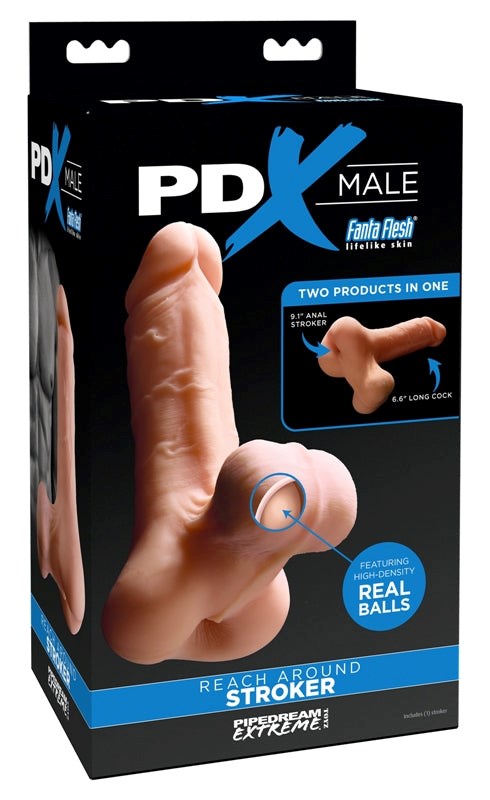 PDX Male Reach Around Stroke Realistic Male Masturbator - - Masturbators and Strokers
