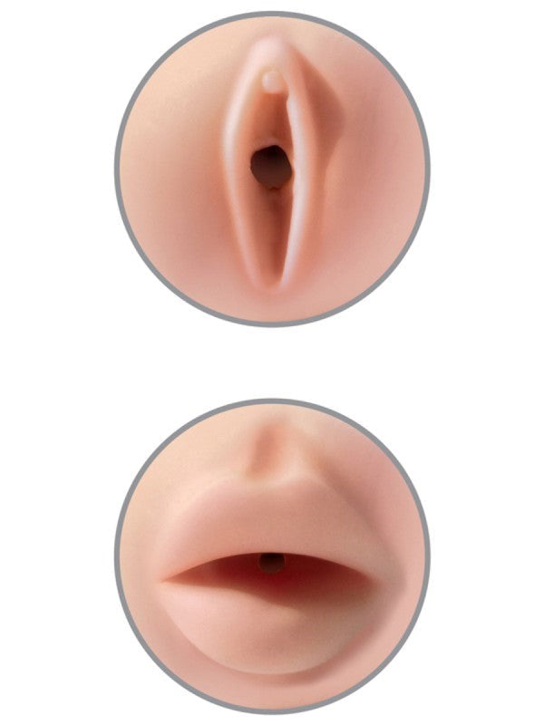 Pipedream Extreme Tight Grip Pussy and Mouth Masturbator - - Masturbators and Strokers