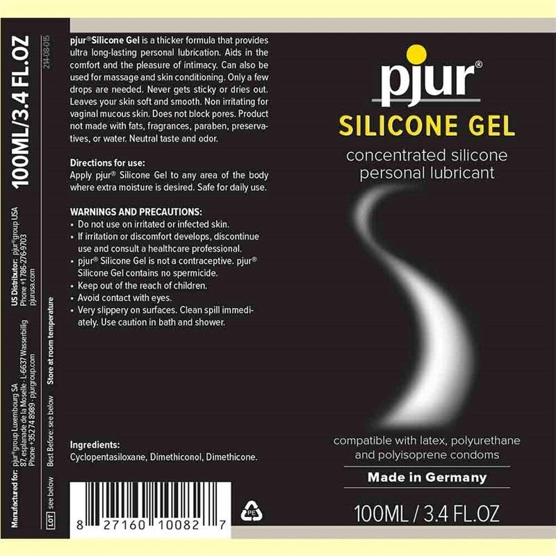 Pjur Gel Silicone Personal Lubricant Snug as Hell - - Silicone Based Lubes