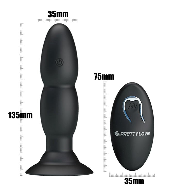 Pleasure Unleashed - Beaded Remote Anal Vibrator - - Anal Vibrators