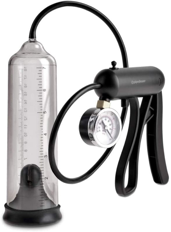 Pipedream Pump Worx Pro-Gauge Power Penis Pump - - Pumps, Extenders and Sleeves