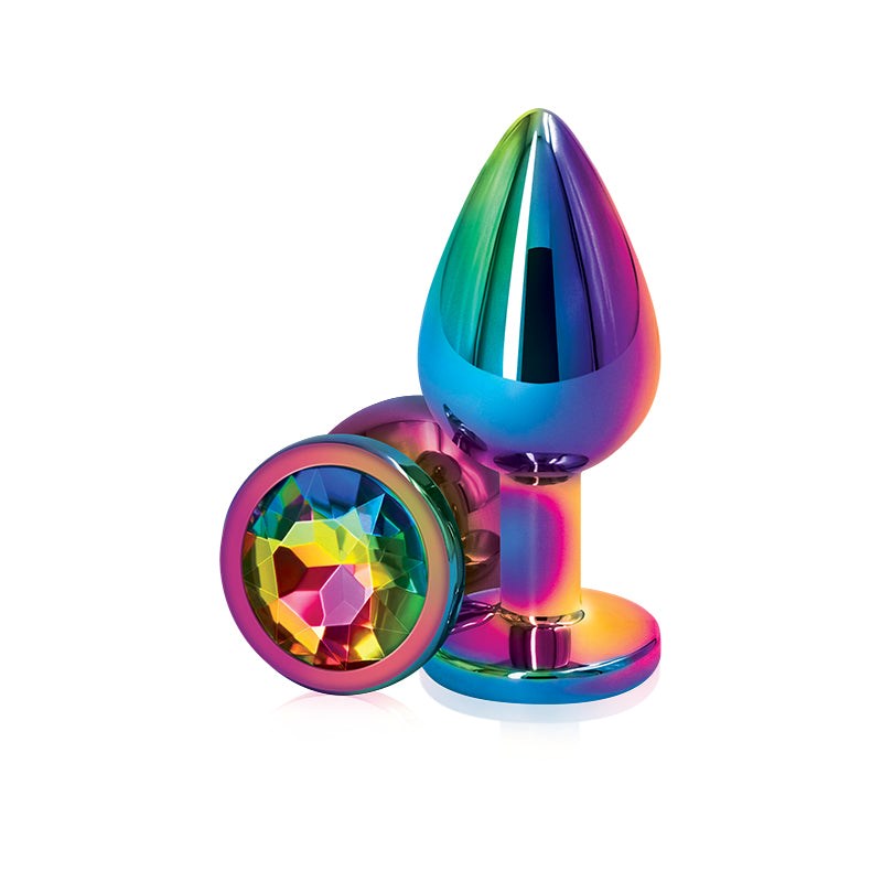 Rear Assets Multi-Coloured Gem - Stylish Anal Pleasure - - Butt Plugs