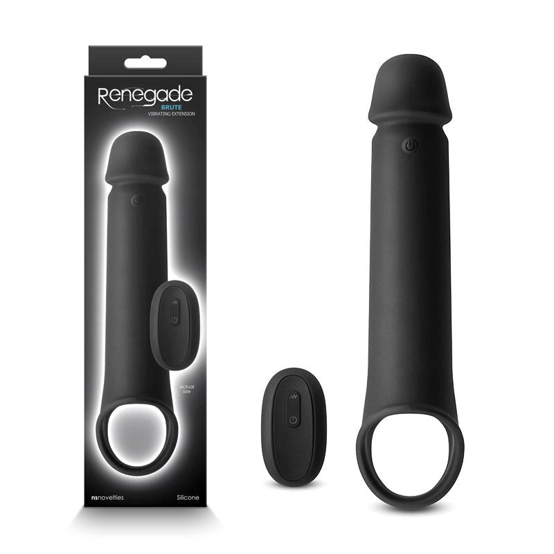 Renegade Brute Rechargeable Silicone Extender - Amplify Your Intimacy - - Pumps, Extenders and Sleeves