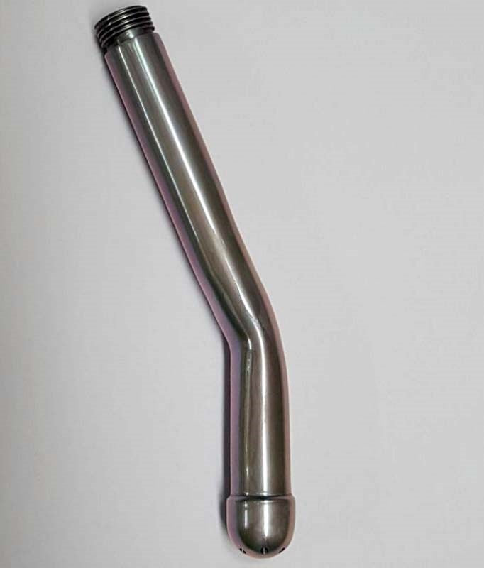 Restrained Elegance Metal Shower Douche For Weekend Pleasure - - Enemas and Douches