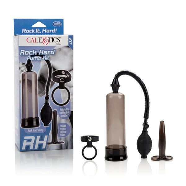 CalExotics Optimum Series Rock Hard Penis Pump Kit - - Pumps, Extenders and Sleeves
