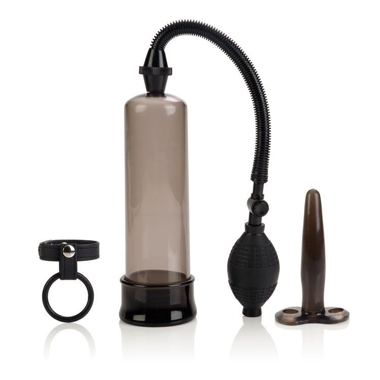 CalExotics Optimum Series Rock Hard Penis Pump Kit - - Pumps, Extenders and Sleeves