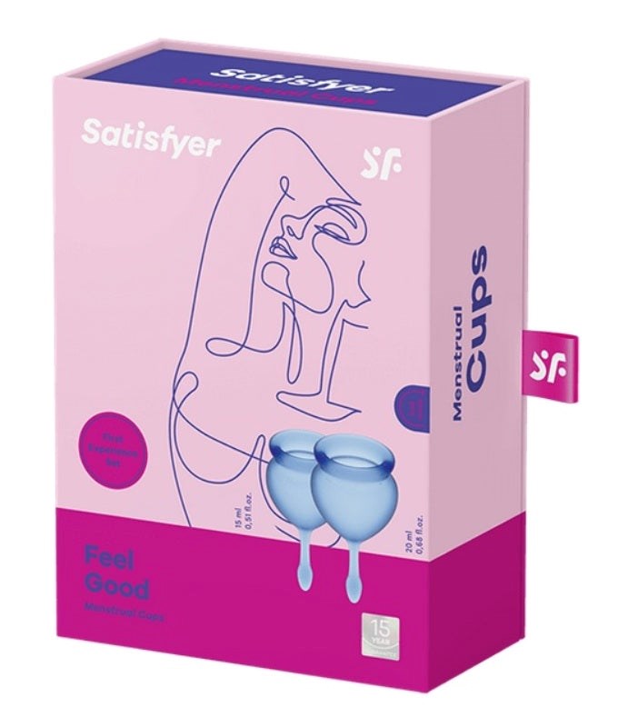 Satisfyer Feel Good Hygienic Silicone Menstrual Cups - - Condoms