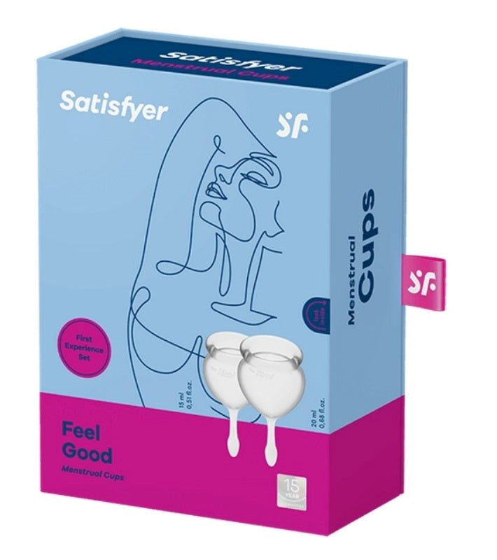 Satisfyer Feel Good Hygienic Silicone Menstrual Cups - - Condoms