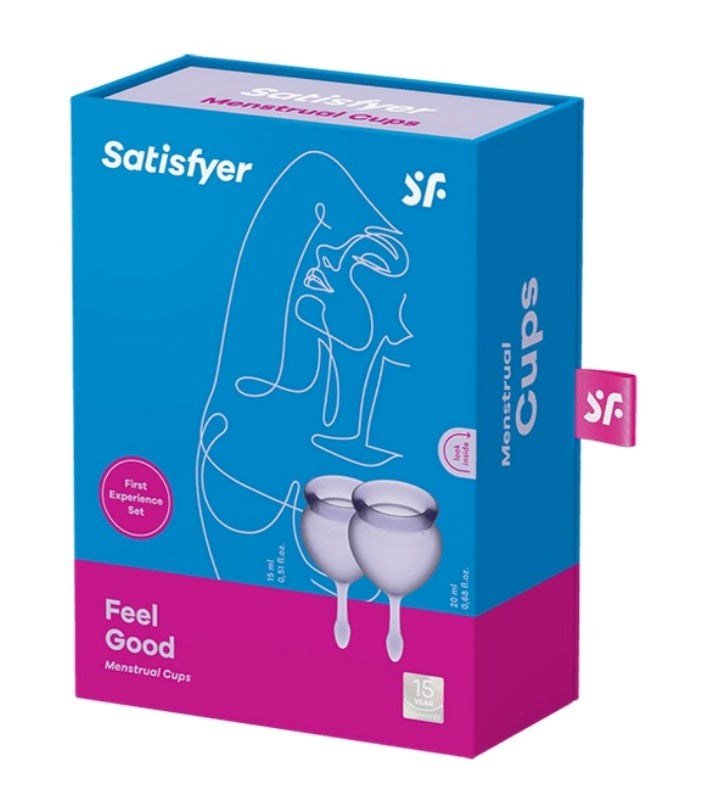 Satisfyer Feel Good Hygienic Silicone Menstrual Cups - - Condoms