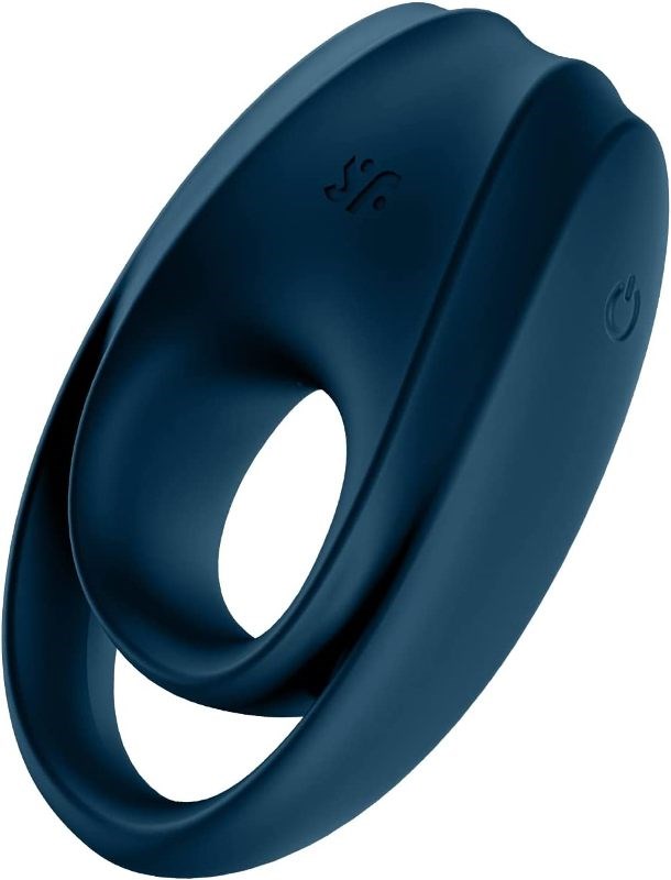 Satisfyer Incredible Duo Ring Deep Blue CRing for Every Man - - Vibrating Cock Rings