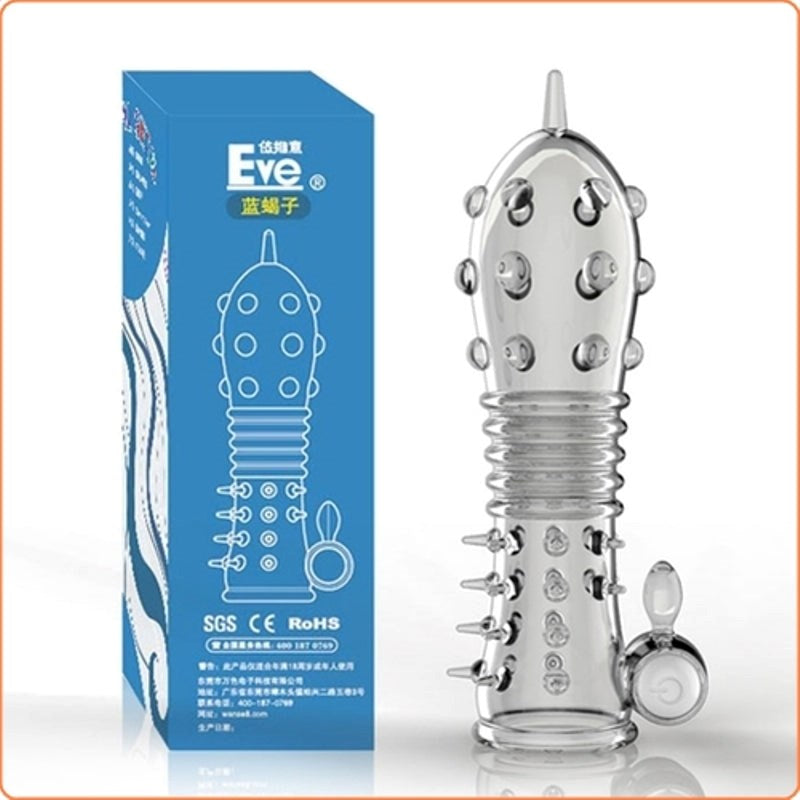 Scorpion Vibration Crystal Penis Sleeve - - Pumps, Extenders and Sleeves