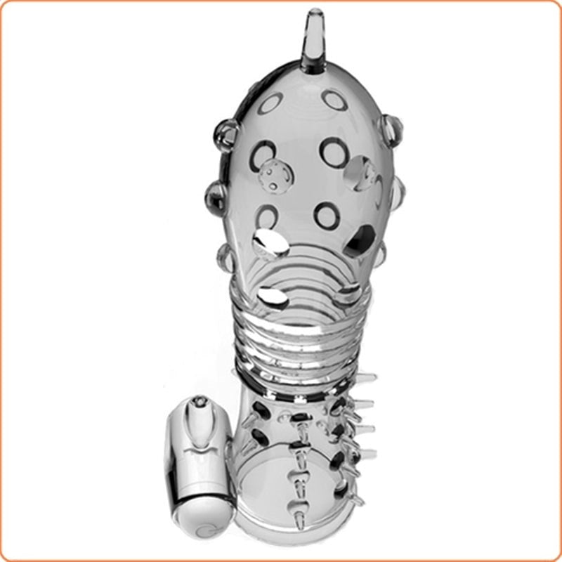 Scorpion Vibration Crystal Penis Sleeve - - Pumps, Extenders and Sleeves