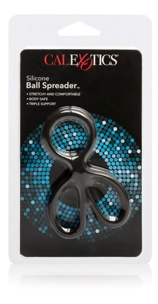CalExotics Silicone Ball Spreader Erection Enhancer - - Stretchy Cock Rings