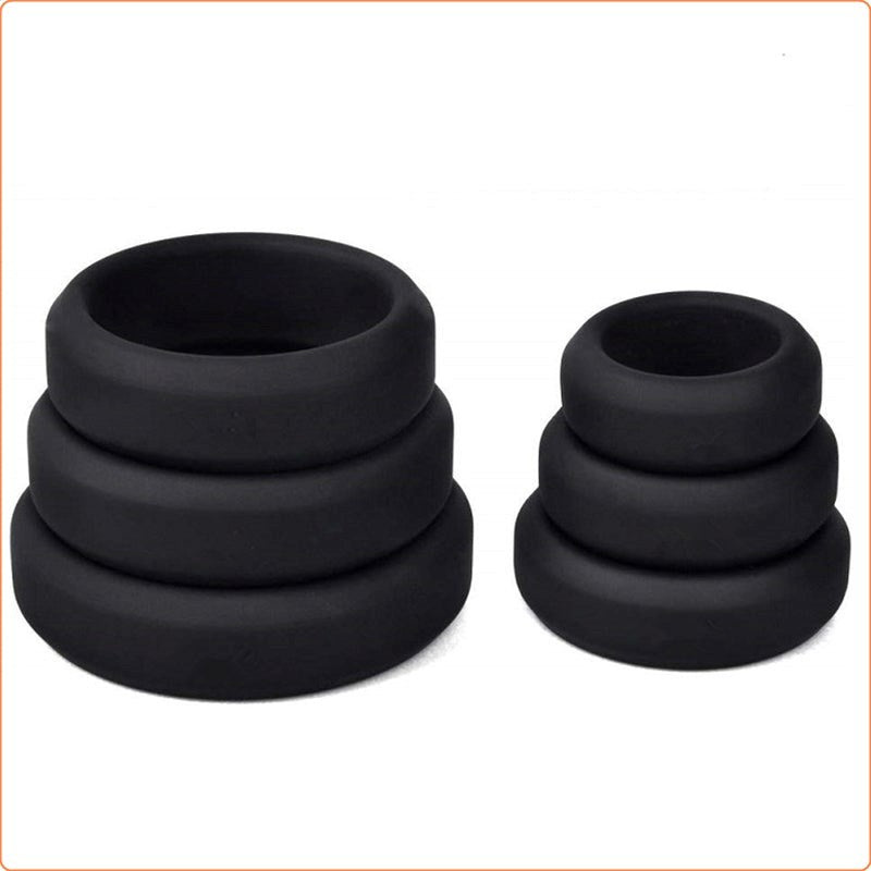 Silicone Cock Ring Set - 6 pcs Try It Tonight - - Stretchy Cock Rings