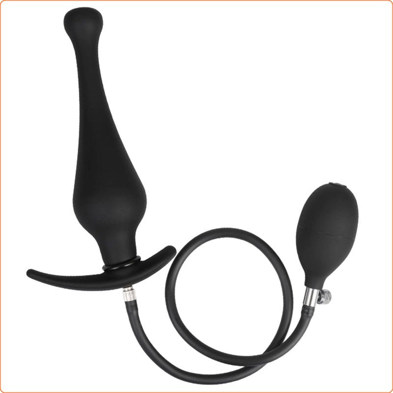 BDStyle Silicone Expand Inflatable Dildo Anal Plug Adjustable Size - - Butt Plugs