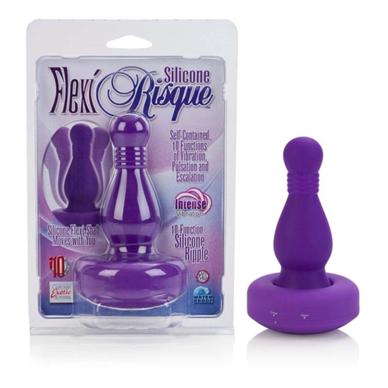 CalExotics Silicone Flexi Risque Ripples Prostate Massager - Prostate Toys