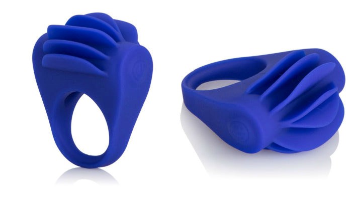 CalExotics Silicone Fluttering Enhancer Cock Ring - - Cock Rings