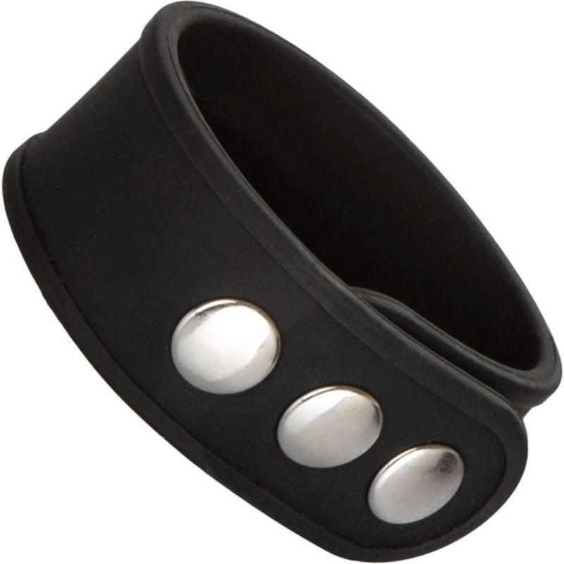 CalExotics Silicone Tri-Snap Erection Enhancer Ring - - Stretchy Cock Rings