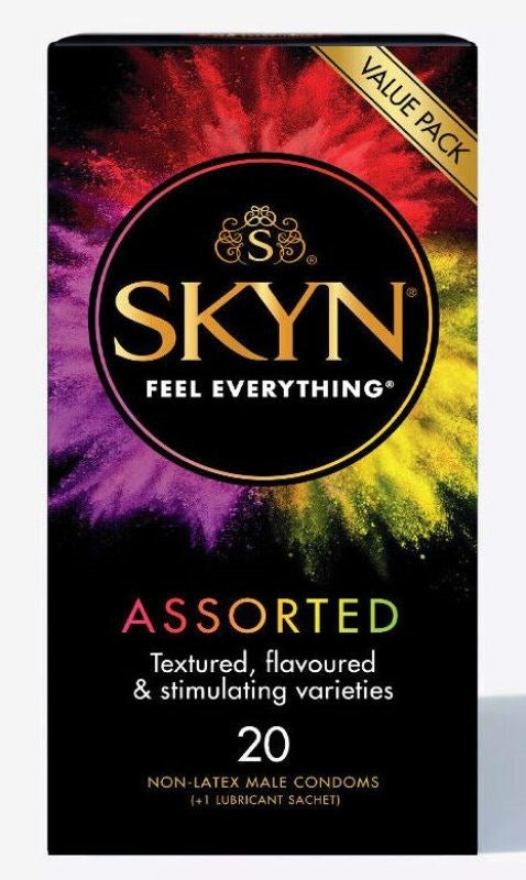 Skyn Assorted 20 Condoms Quick Ship Cock Ring - - Condoms